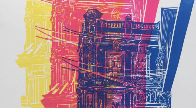 Hanover Street – Multi-block Linocut, A2