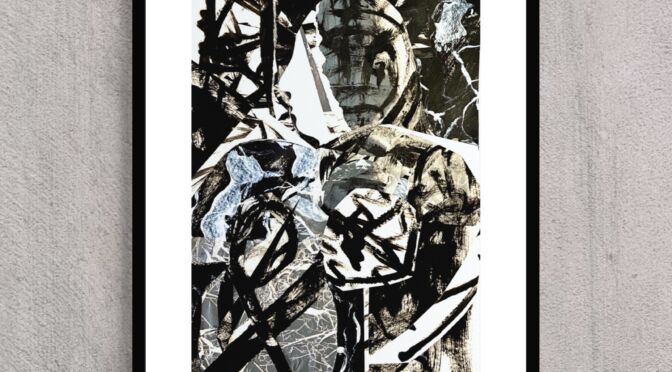 Untitled I  – Abstract Paper Collage, FRAMED